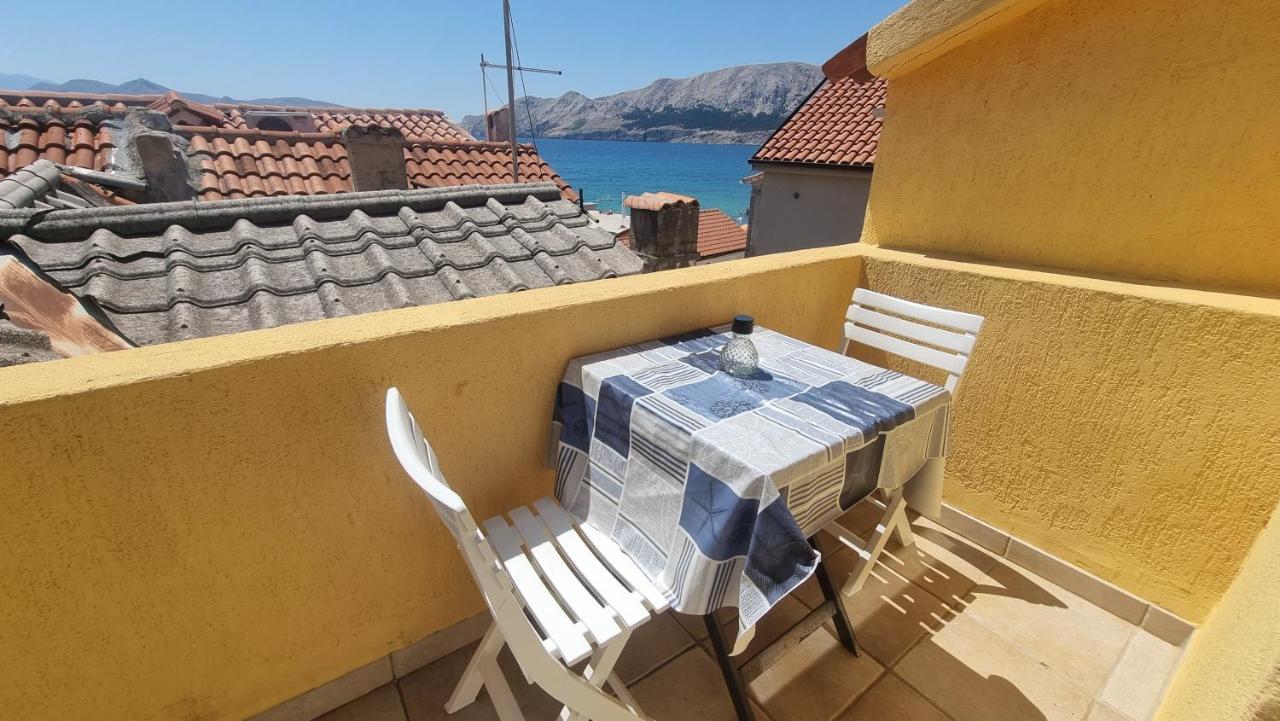 Apartment Igor With Balcony And Sea View Baska  Bagian luar foto