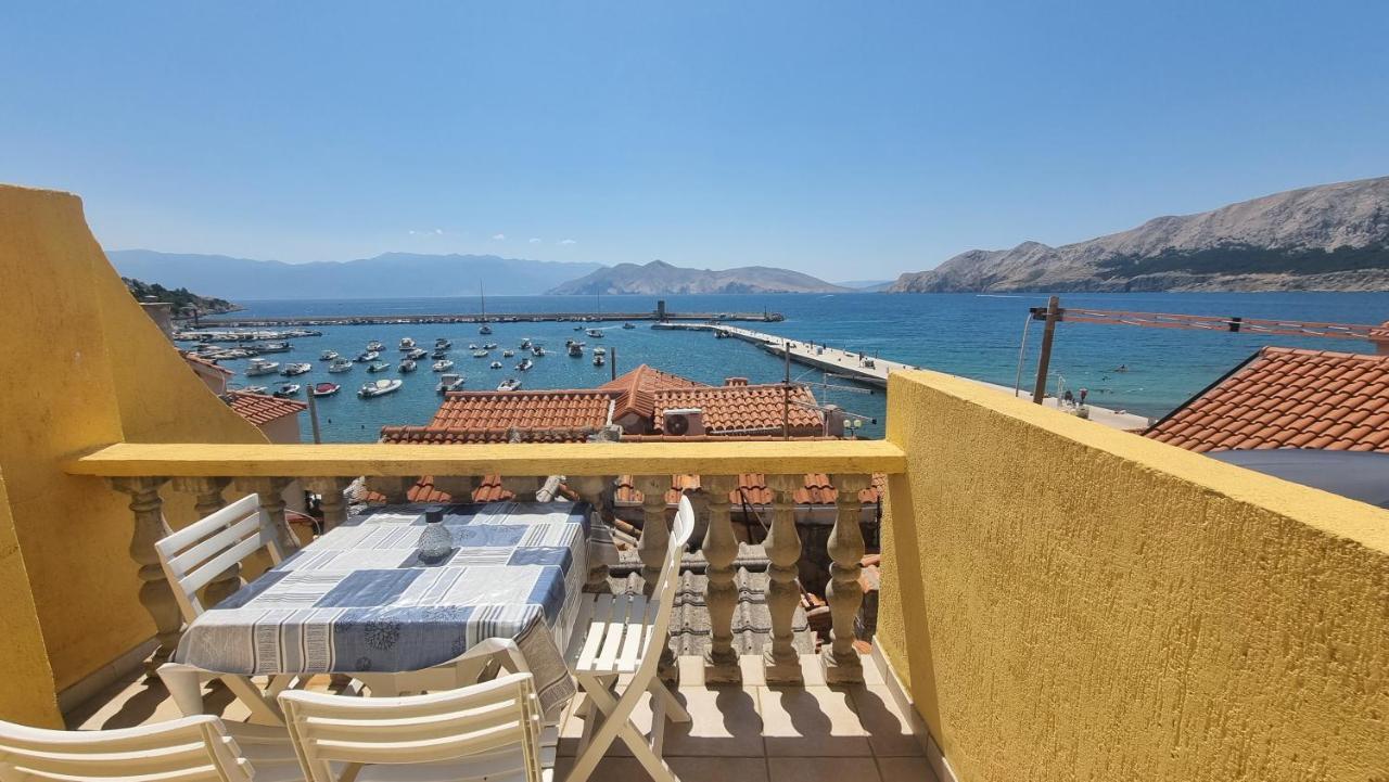 Apartment Igor With Balcony And Sea View Baska  Bagian luar foto
